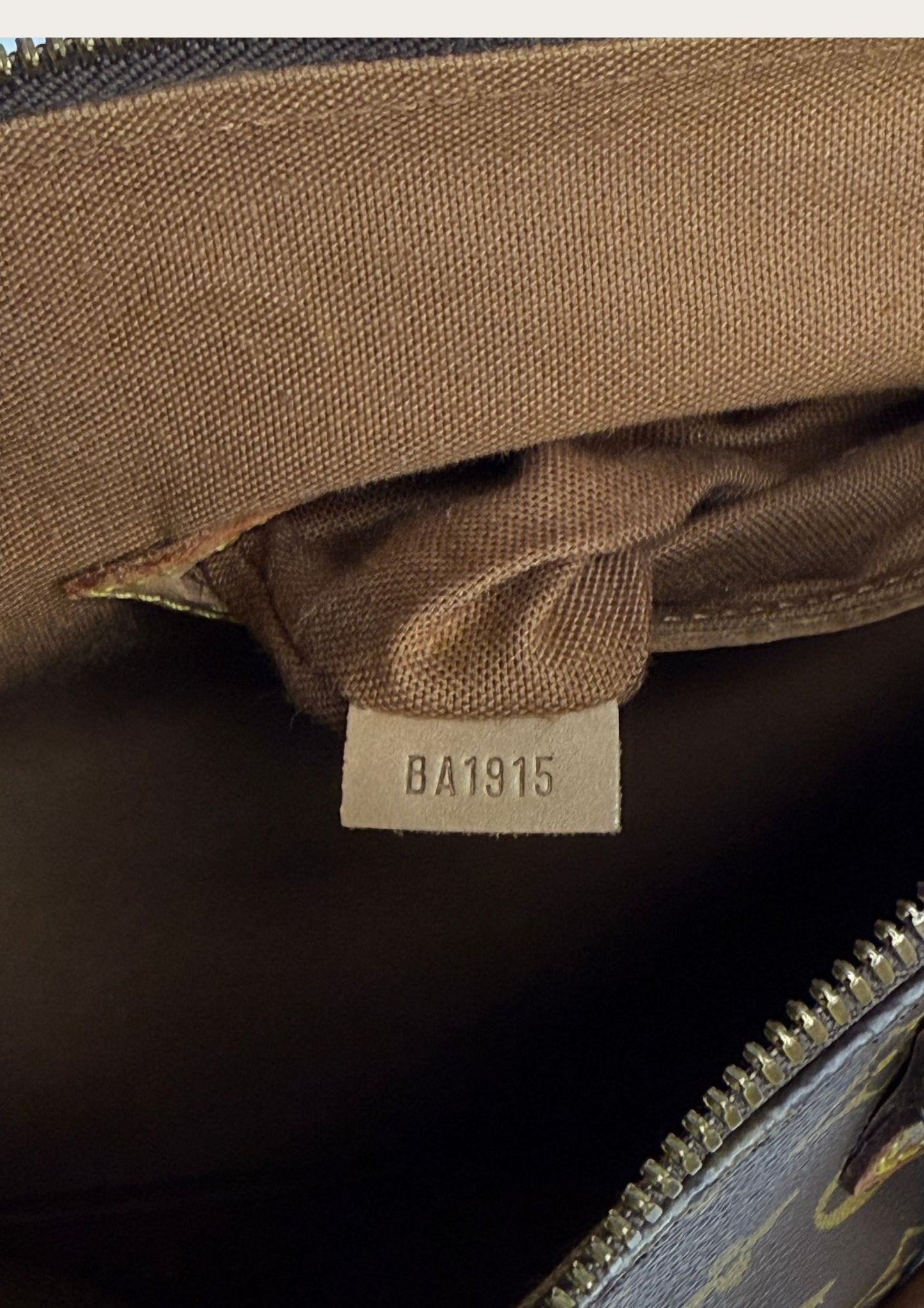 Authenticity code Vintage Louis Vuitton Alma PM, genuine