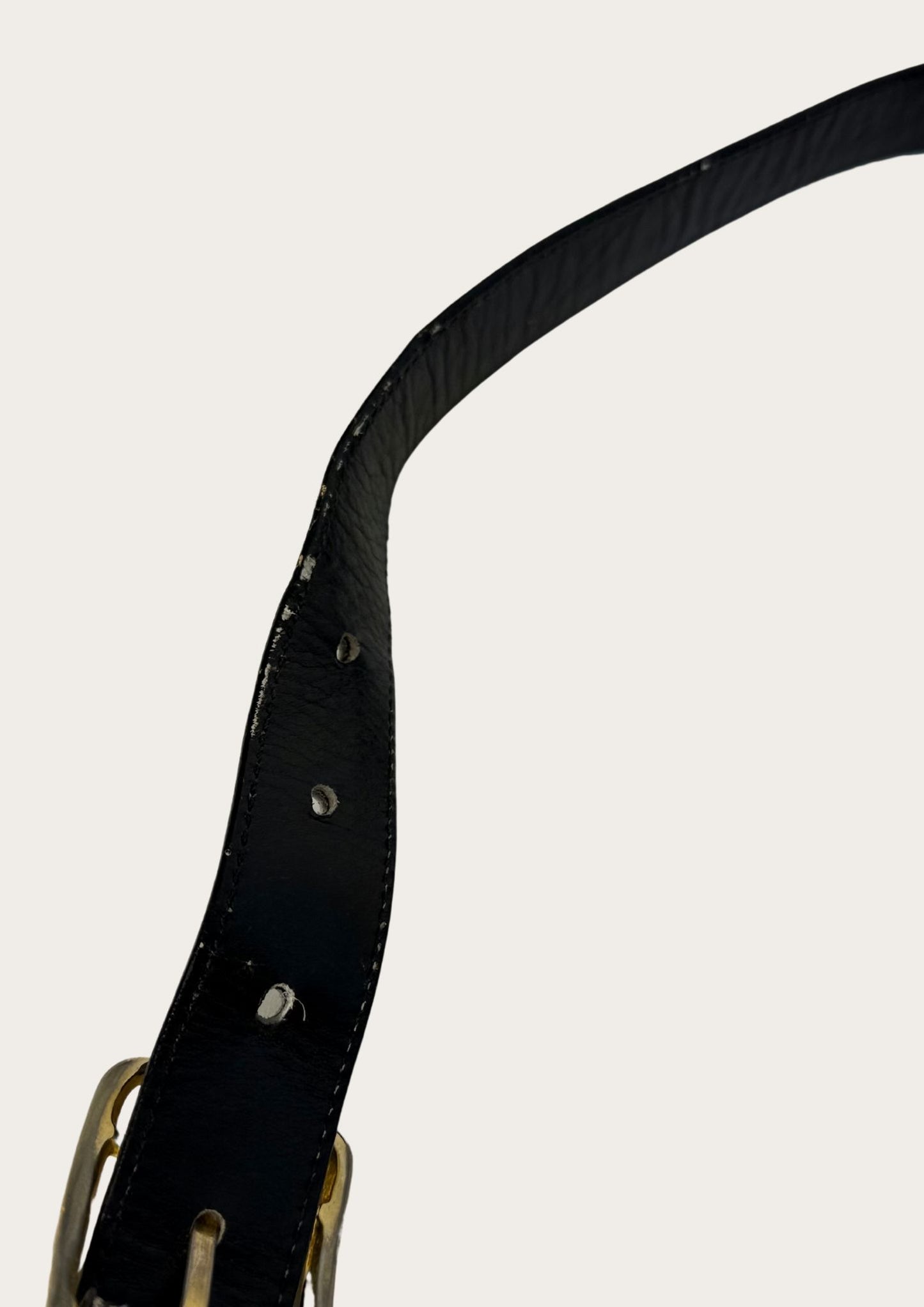 Celine Horse Carriage crossbody bag in black leather, vintage and authentic