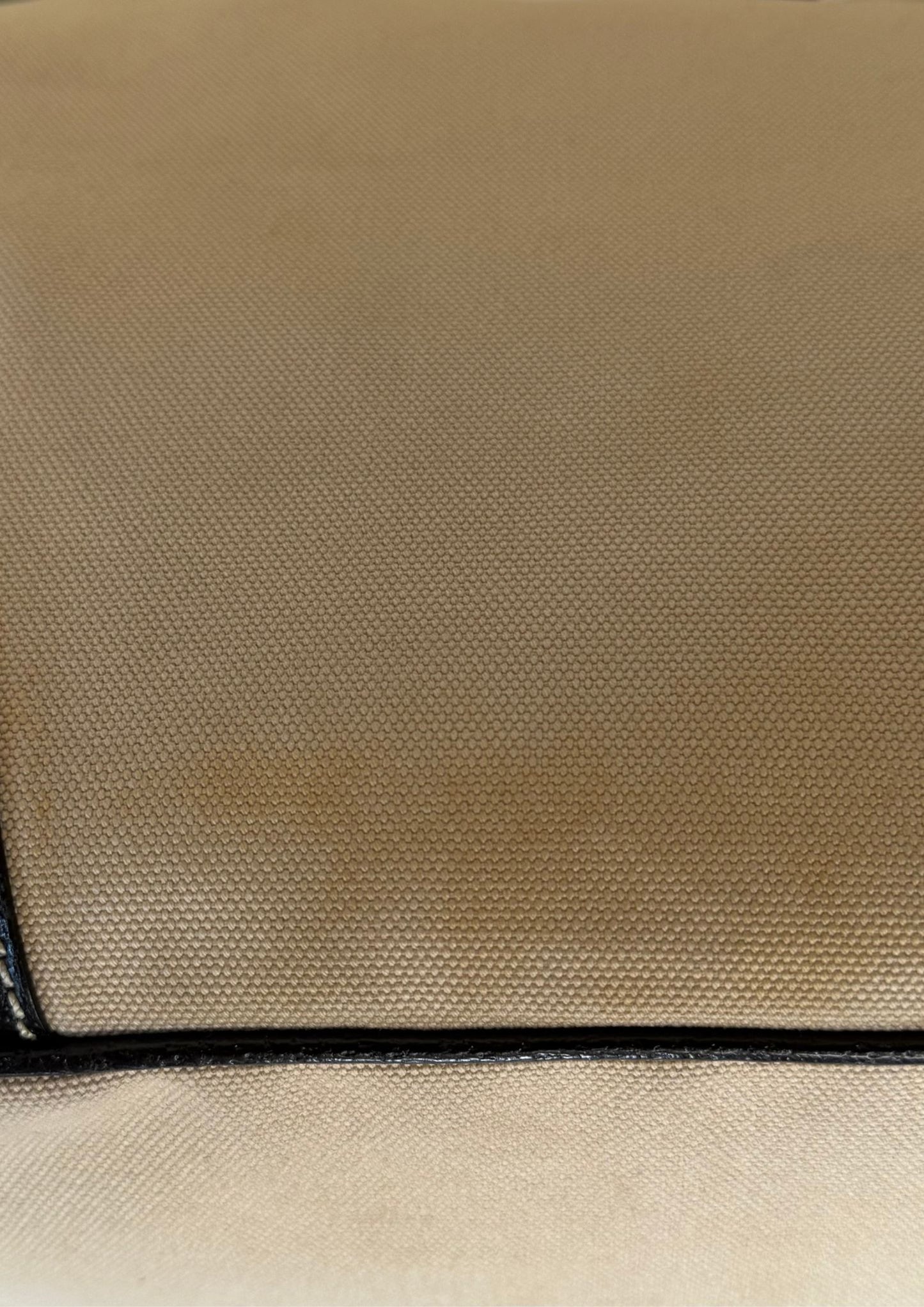 Prada Hobo Buckle bag in beige canvas with brown leather details, Entrupy certificate