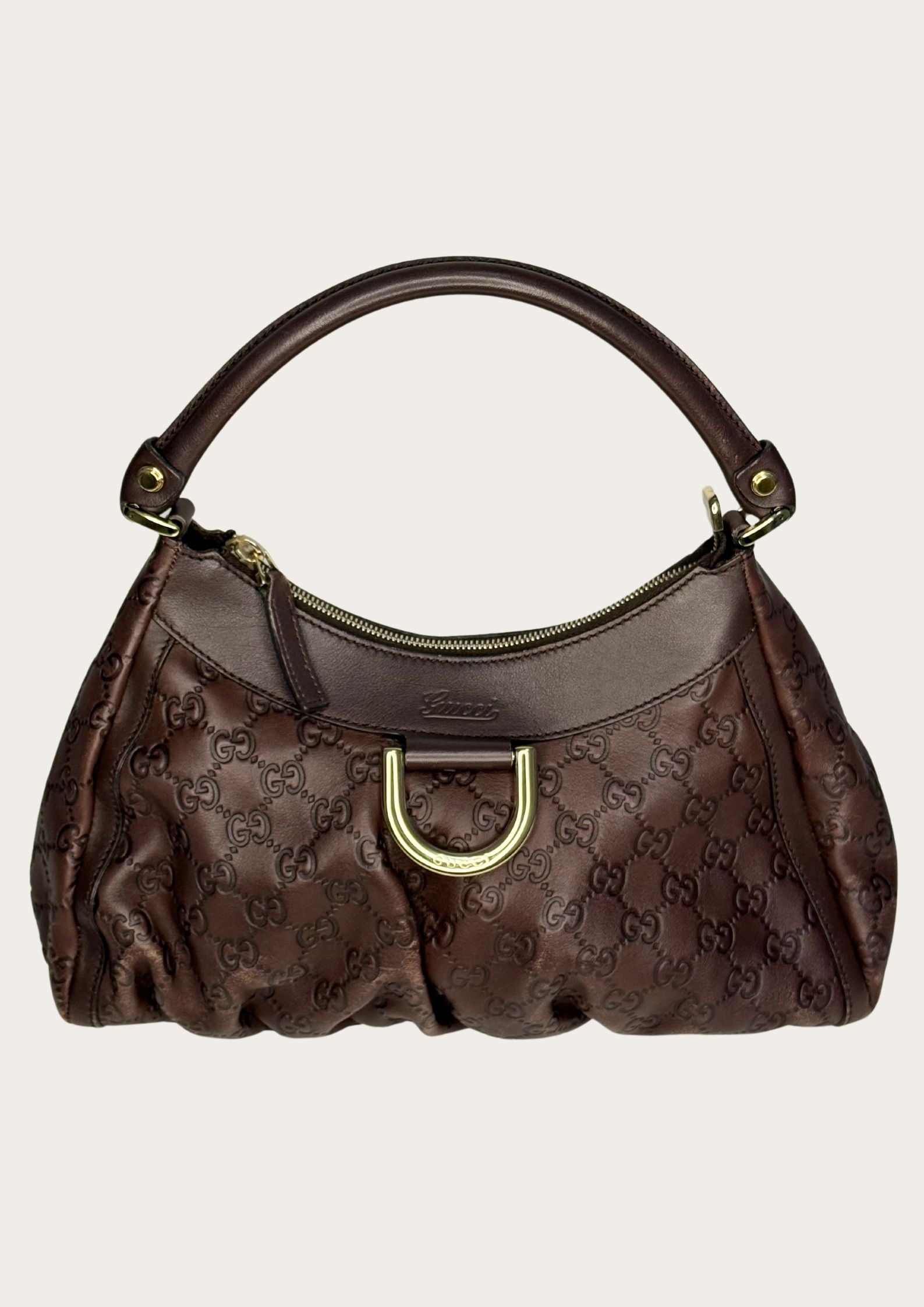 Gucci Guccissima Abbey D-ring shoulder bag – RandR Vintage
