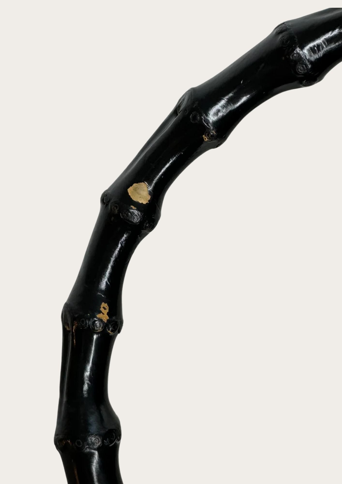 Vintage Gucci vintage bamboo bag in black, bamboo handles. The handles