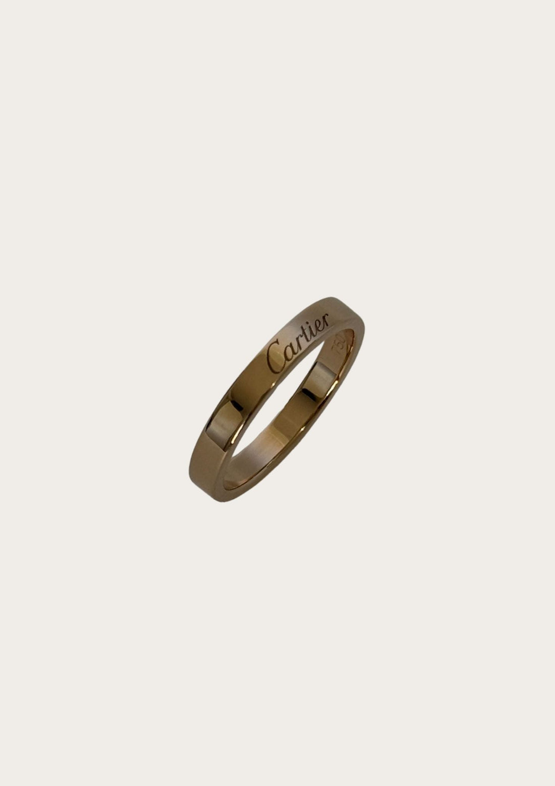 Authentic Cartier C de Cartier gold ring 