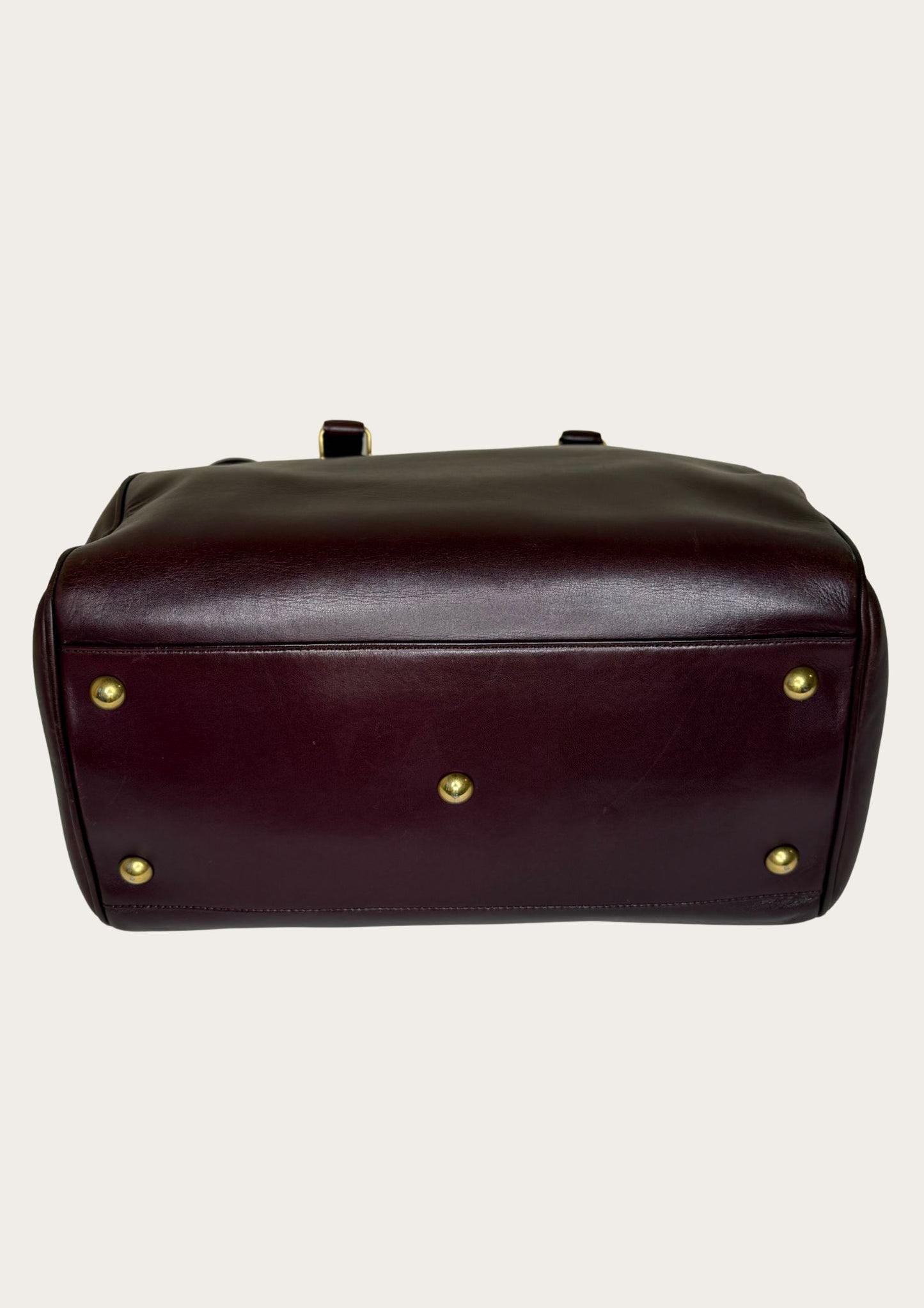 Authentic Saint Laurent Duffle bag (medium) in burgundy red