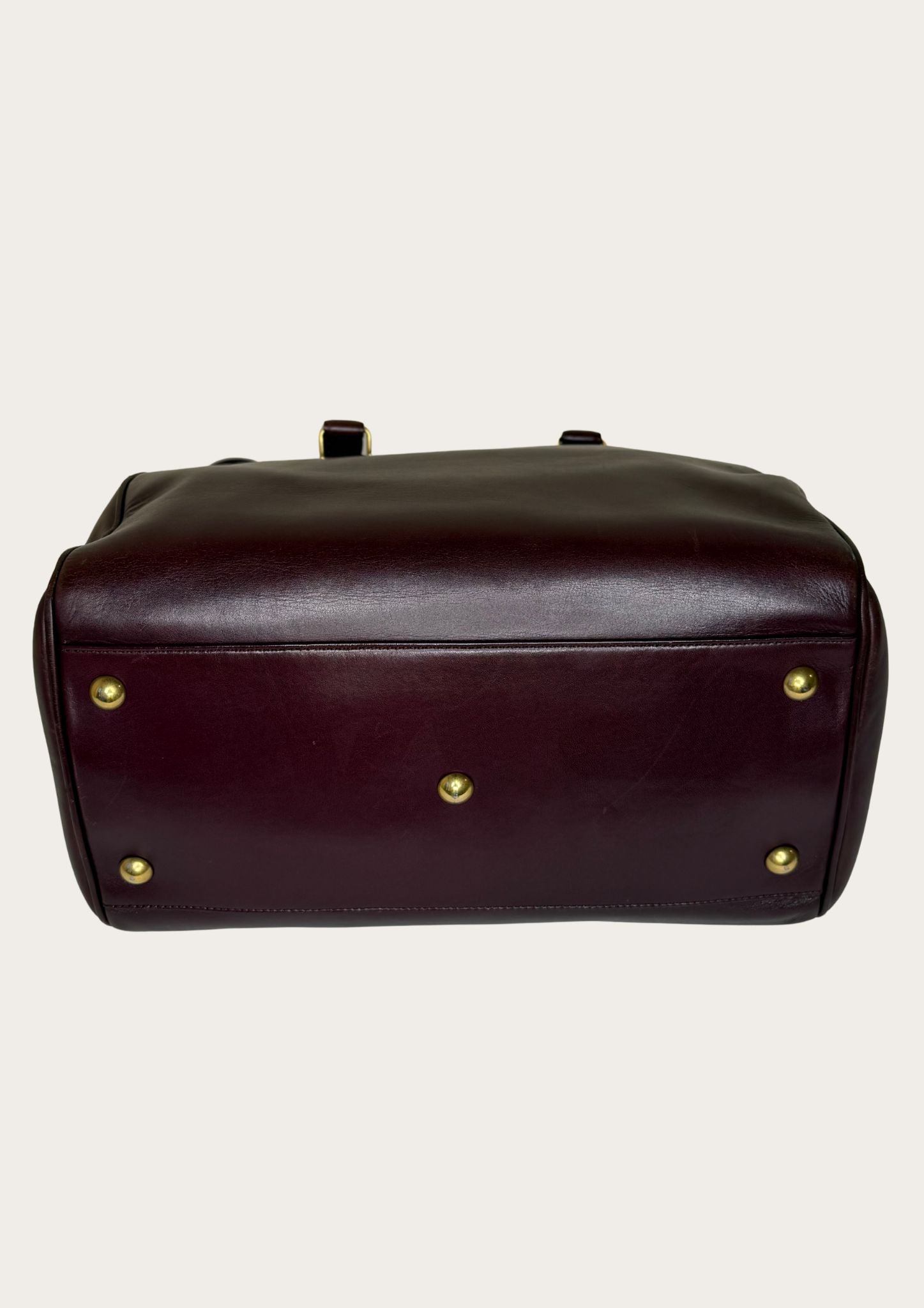 Authentic Saint Laurent Duffle bag (medium) in burgundy red