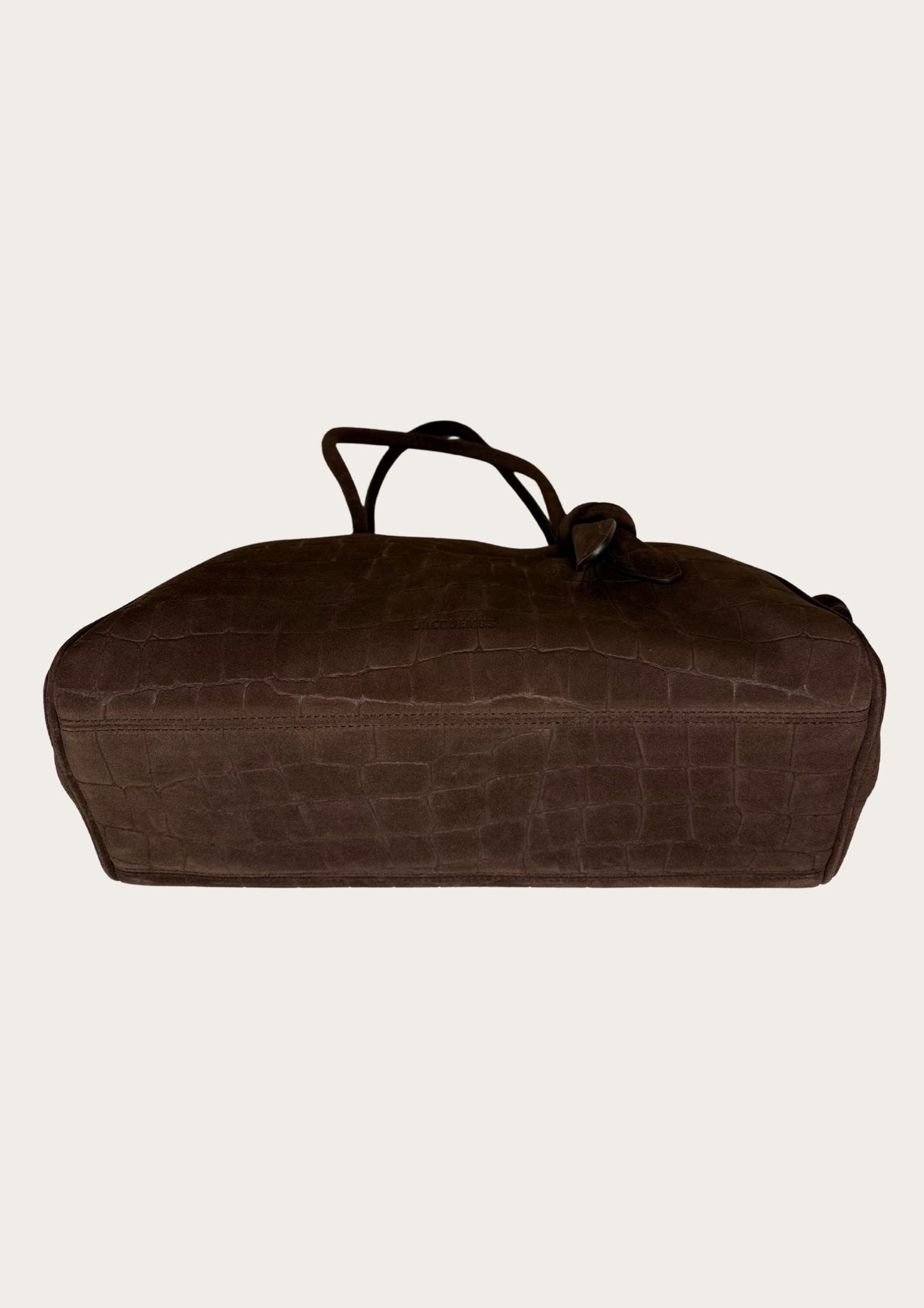 New Jacquemus Turismo bag in brown suede leather