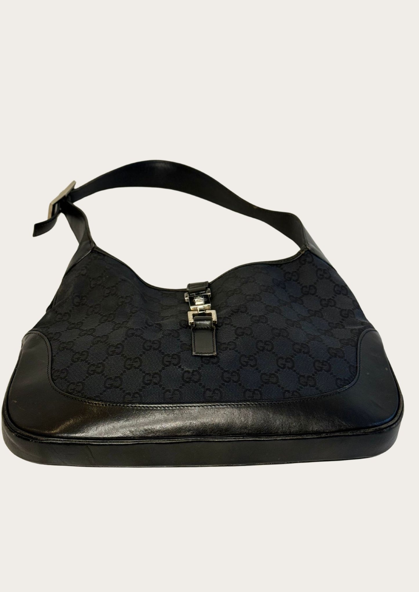 Vintage Gucci Jackie shoulder bag GG pattern, genuine