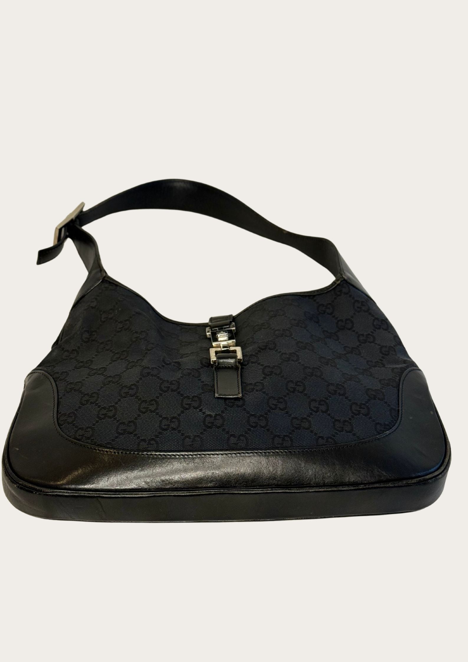 Vintage Gucci Jackie shoulder bag GG pattern, genuine