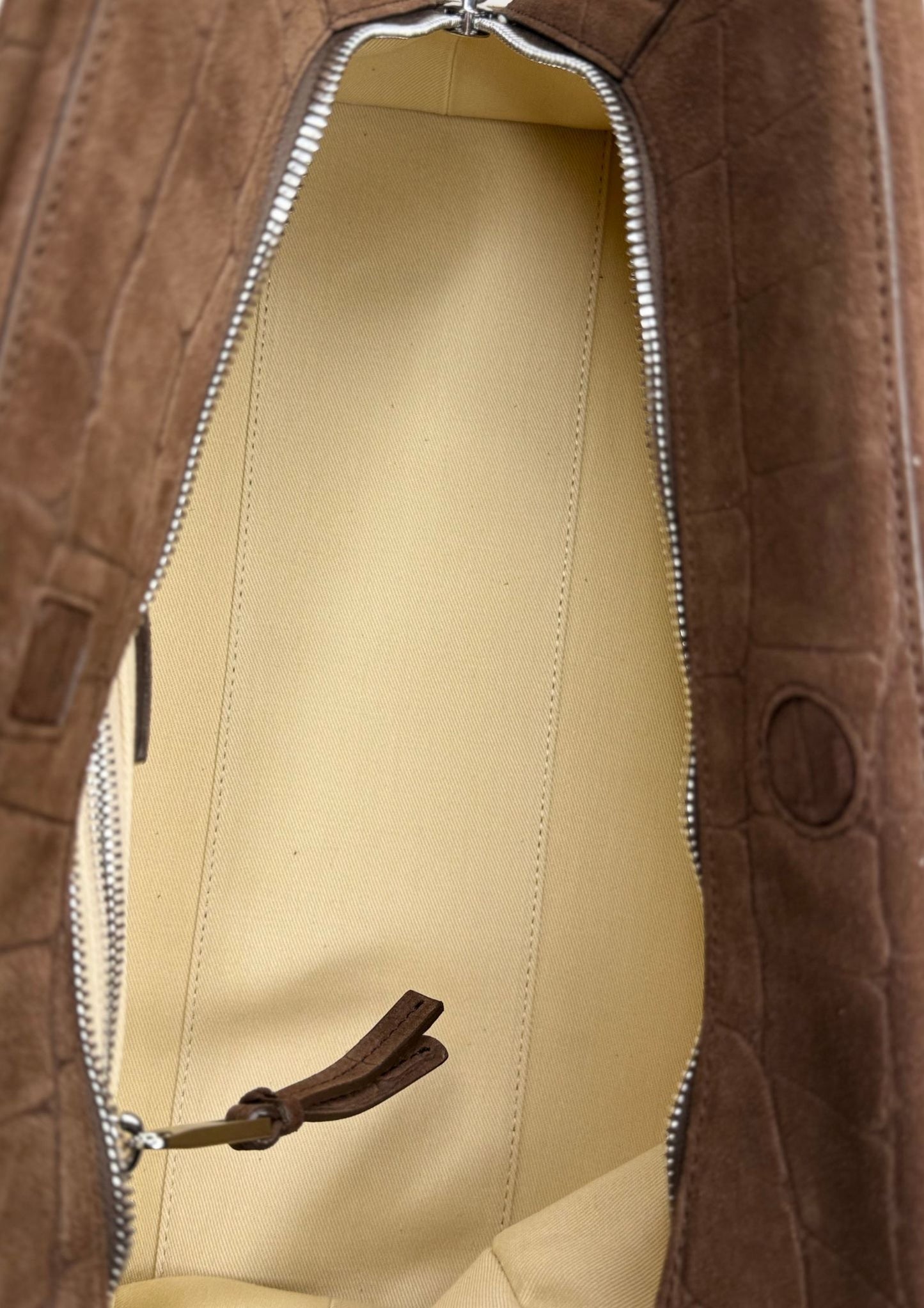 New Jacquemus Turismo bag in brown suede leather