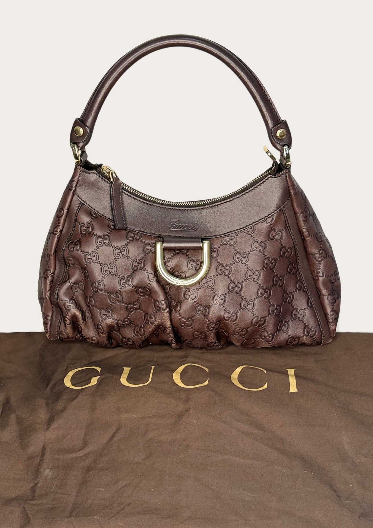 Gucci Guccissima Abbey D-ring shoulder bag