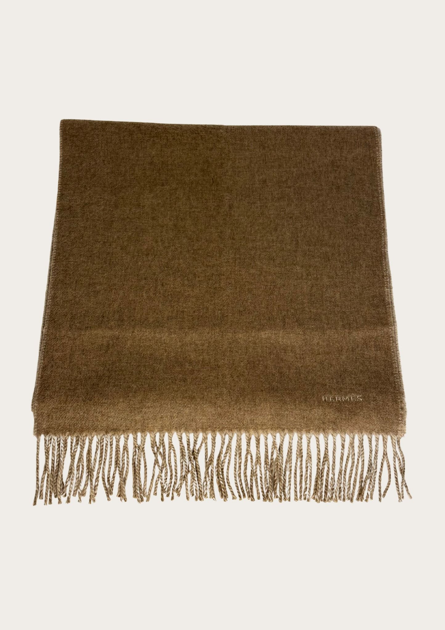 Authentic Hermès Cashmere scarf with case