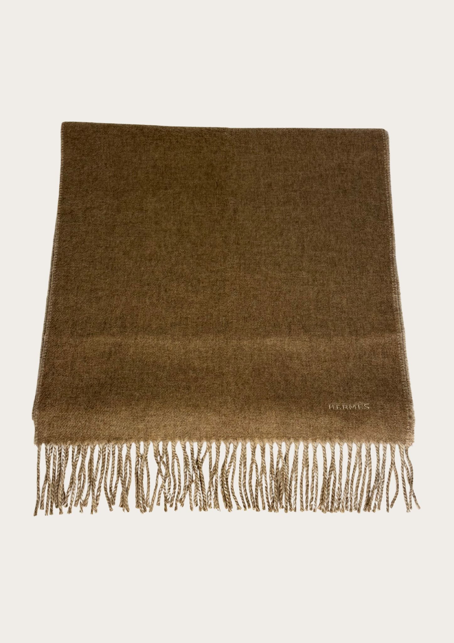 Authentic Hermès Cashmere scarf with case