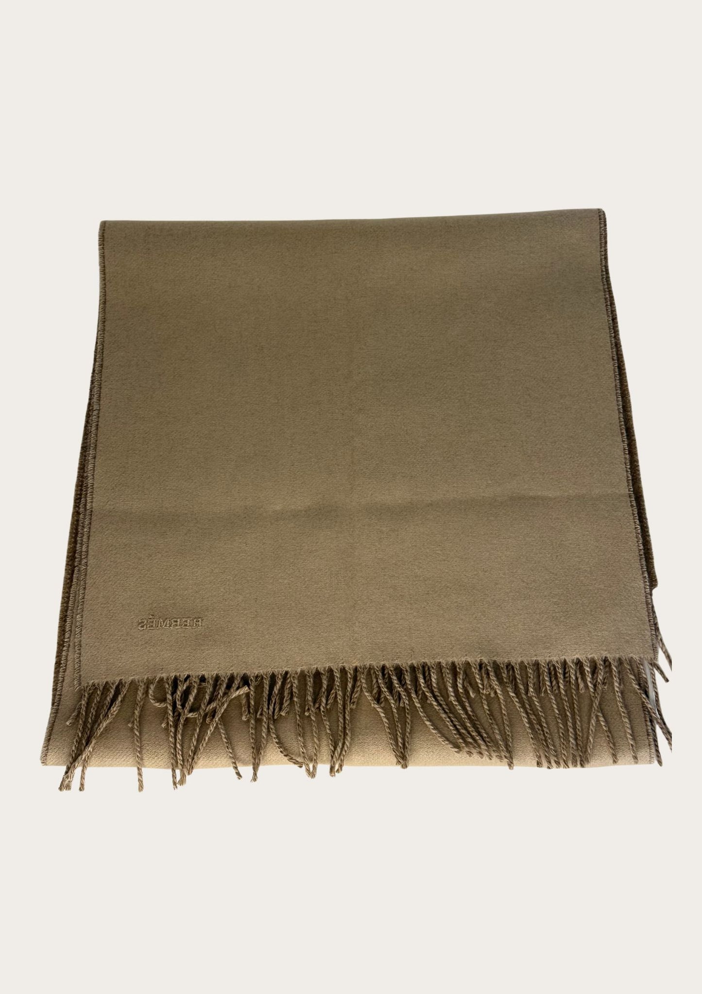 Authentic Hermès Cashmere scarf with case