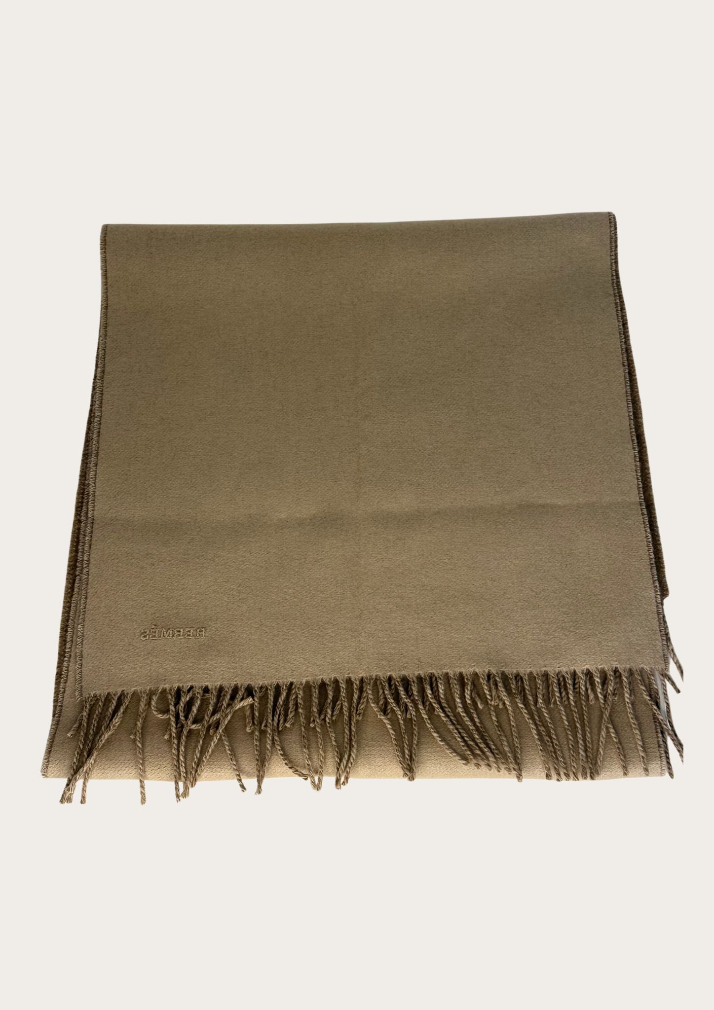 Authentic Hermès Cashmere scarf with case