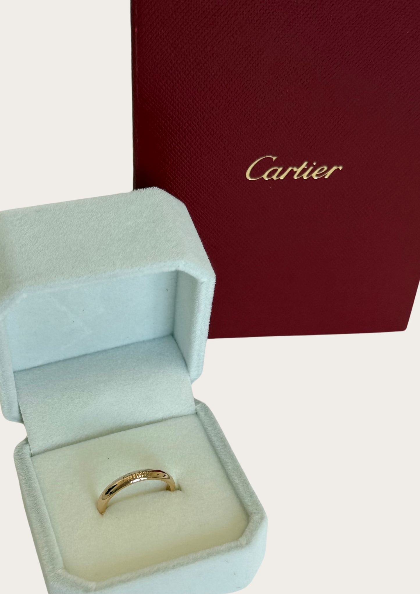 Cartier C de Cartier ring in rose gold with certificate 