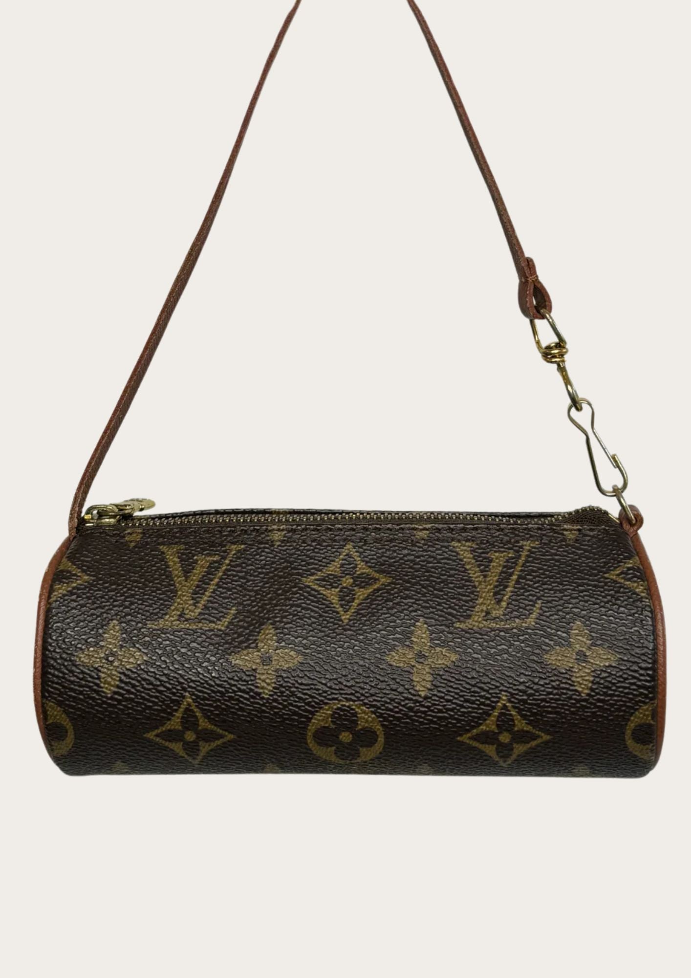 Louis Vuitton Papillon pouch in monogram leather, 100% authentic.