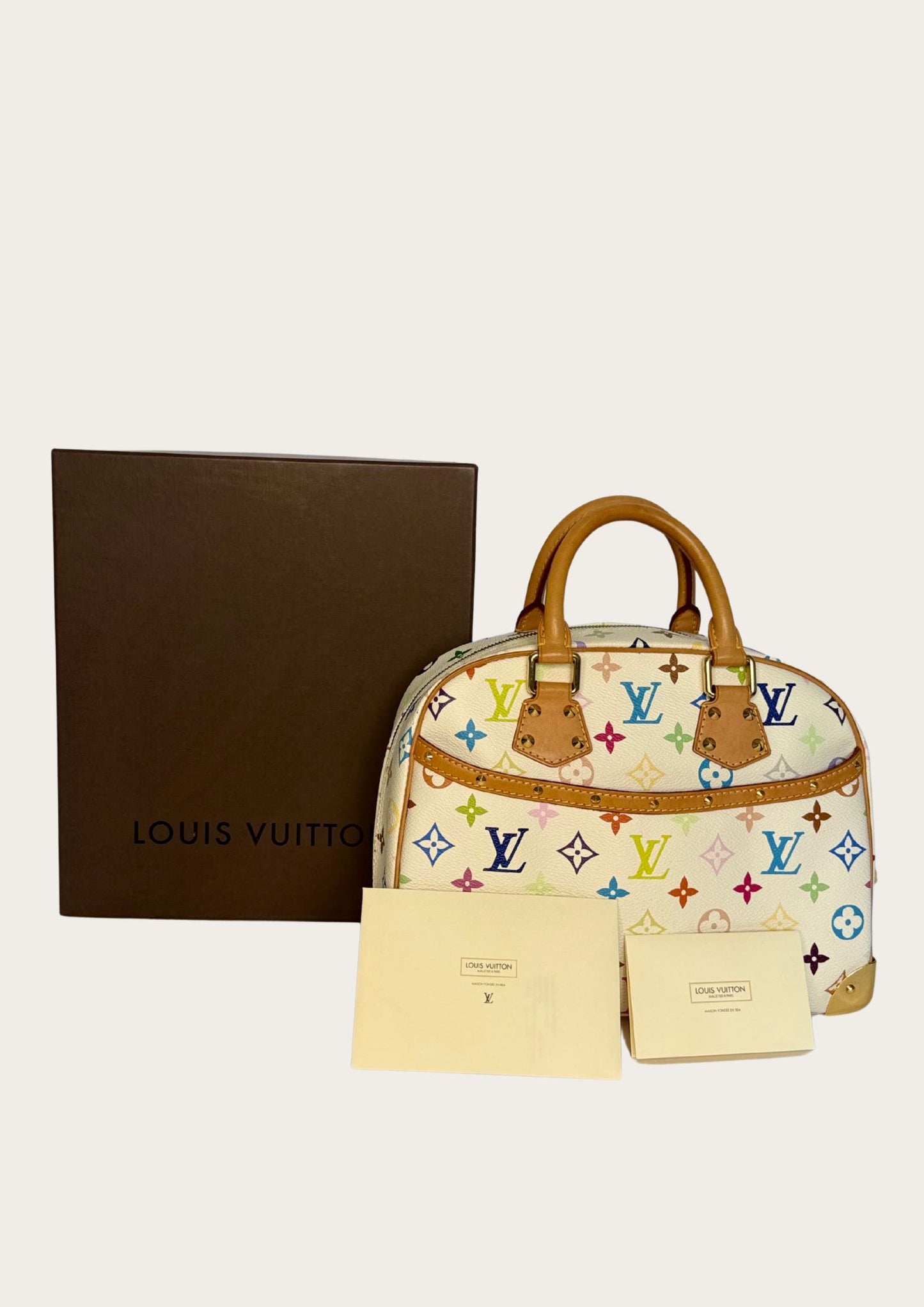 Vintage Louis Vuitton Trouville by Takashi Murakami, limited edition multicolore with box