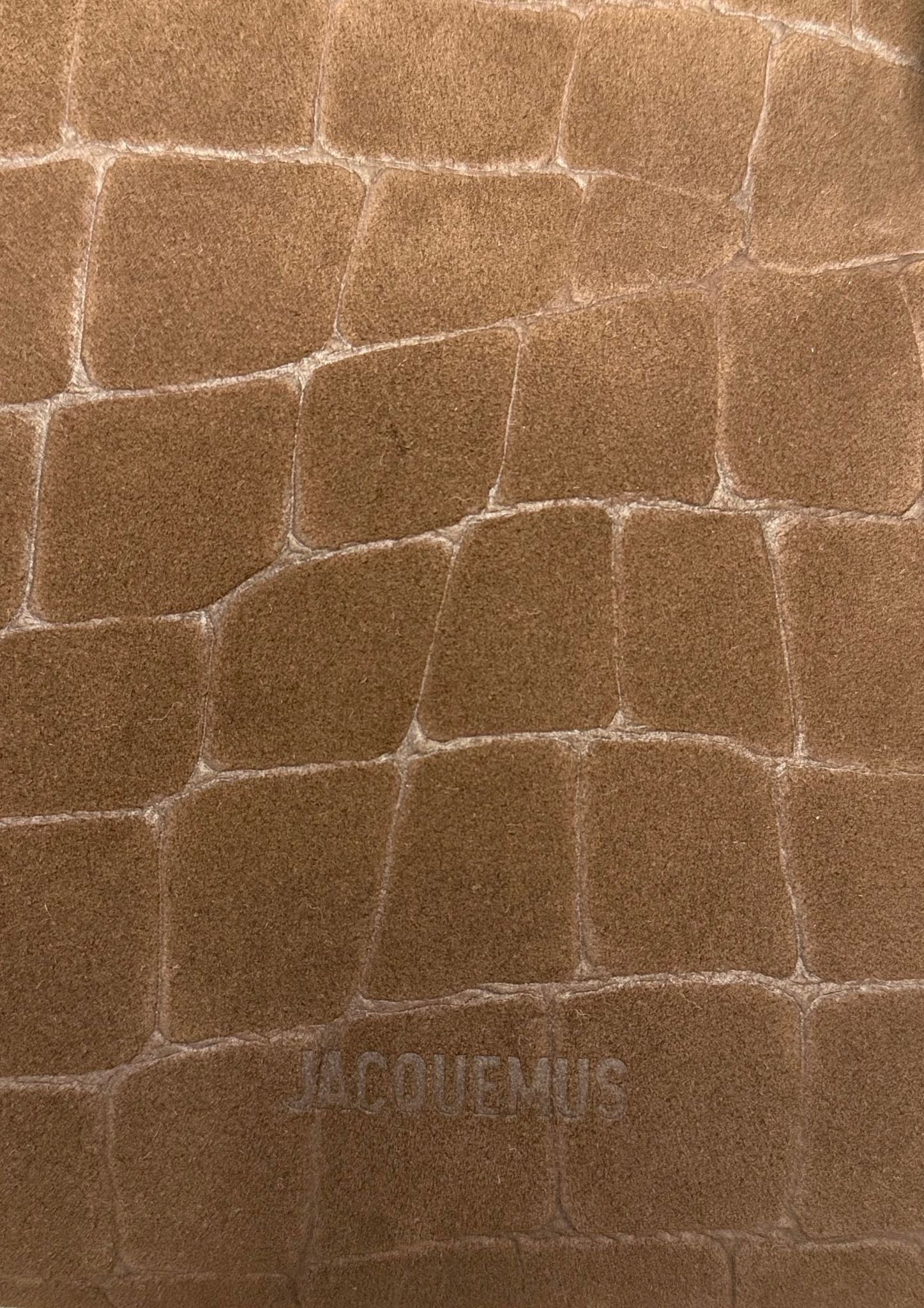 New Jacquemus Turismo bag in brown suede leather