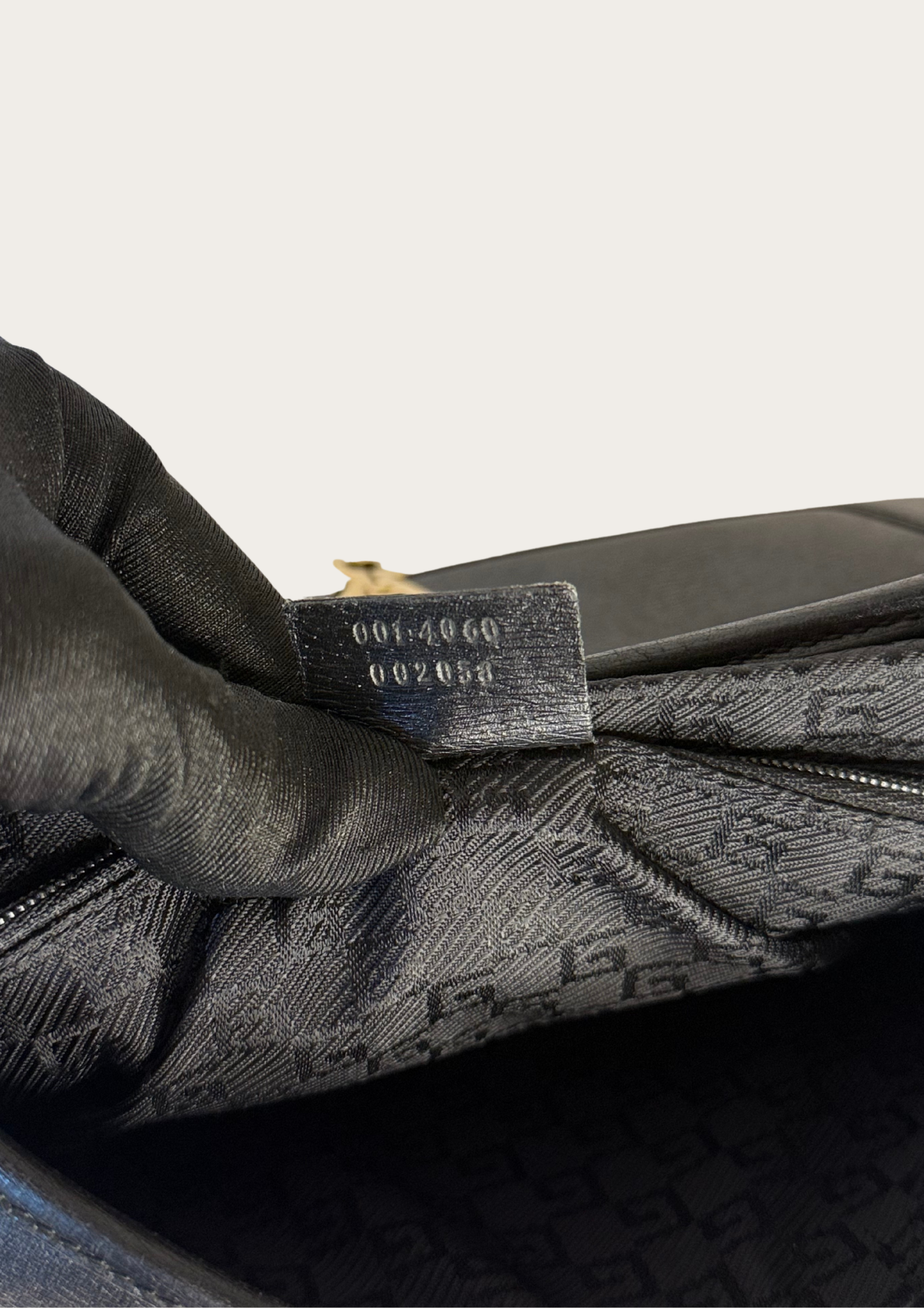 Vintage Gucci Jackie bamboo handle all leather black shoulder bag