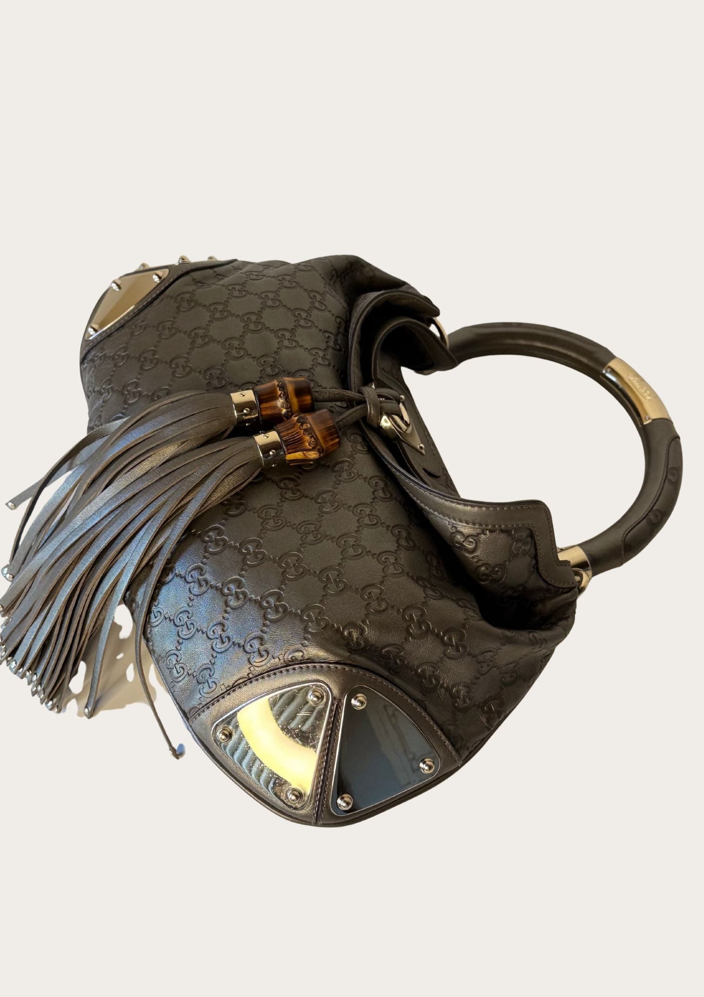 Genuine Gucci Indy bag in Guccissima leather 