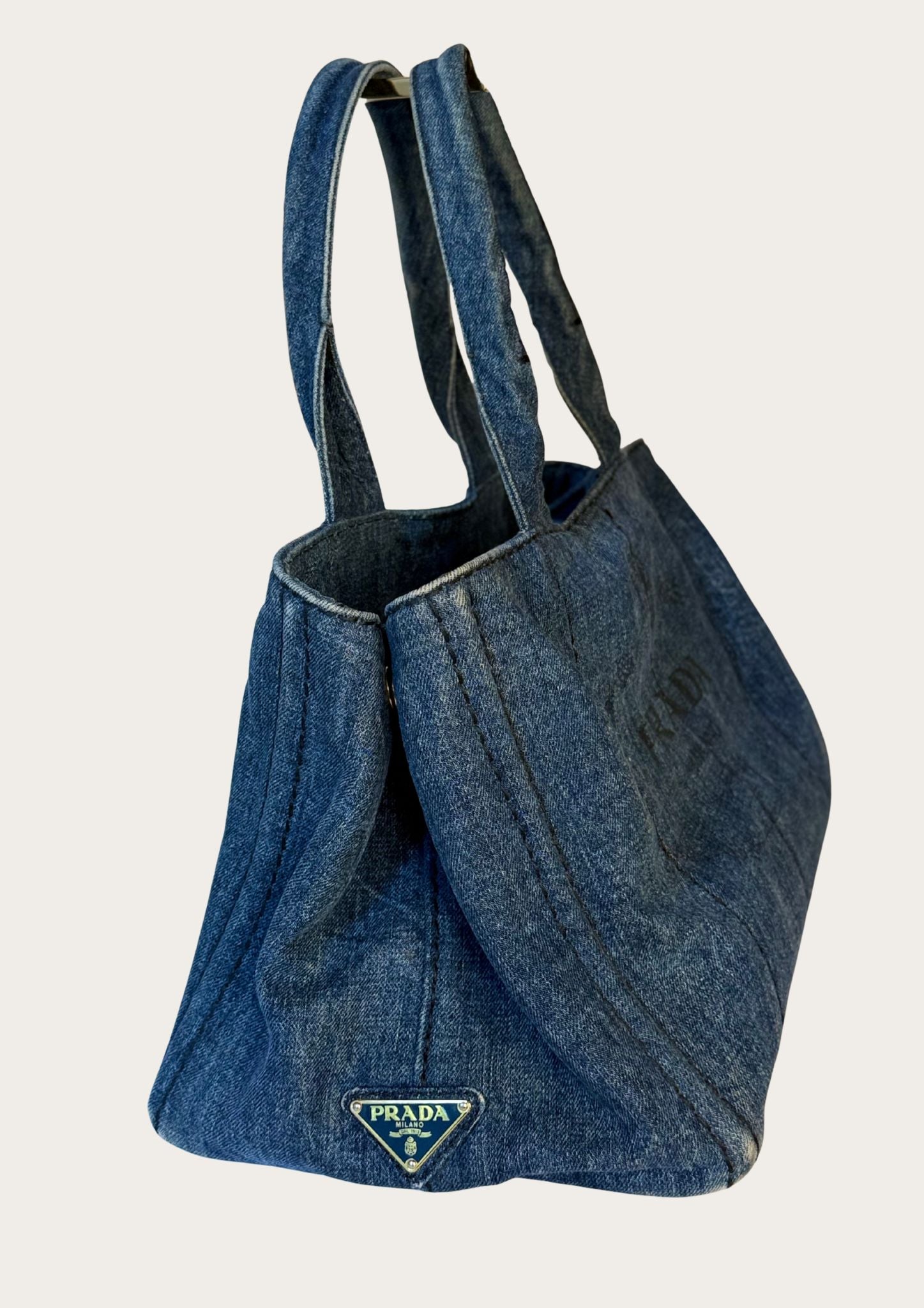 Prada Canapa Tote in denim · New arrival – RandR Vintage