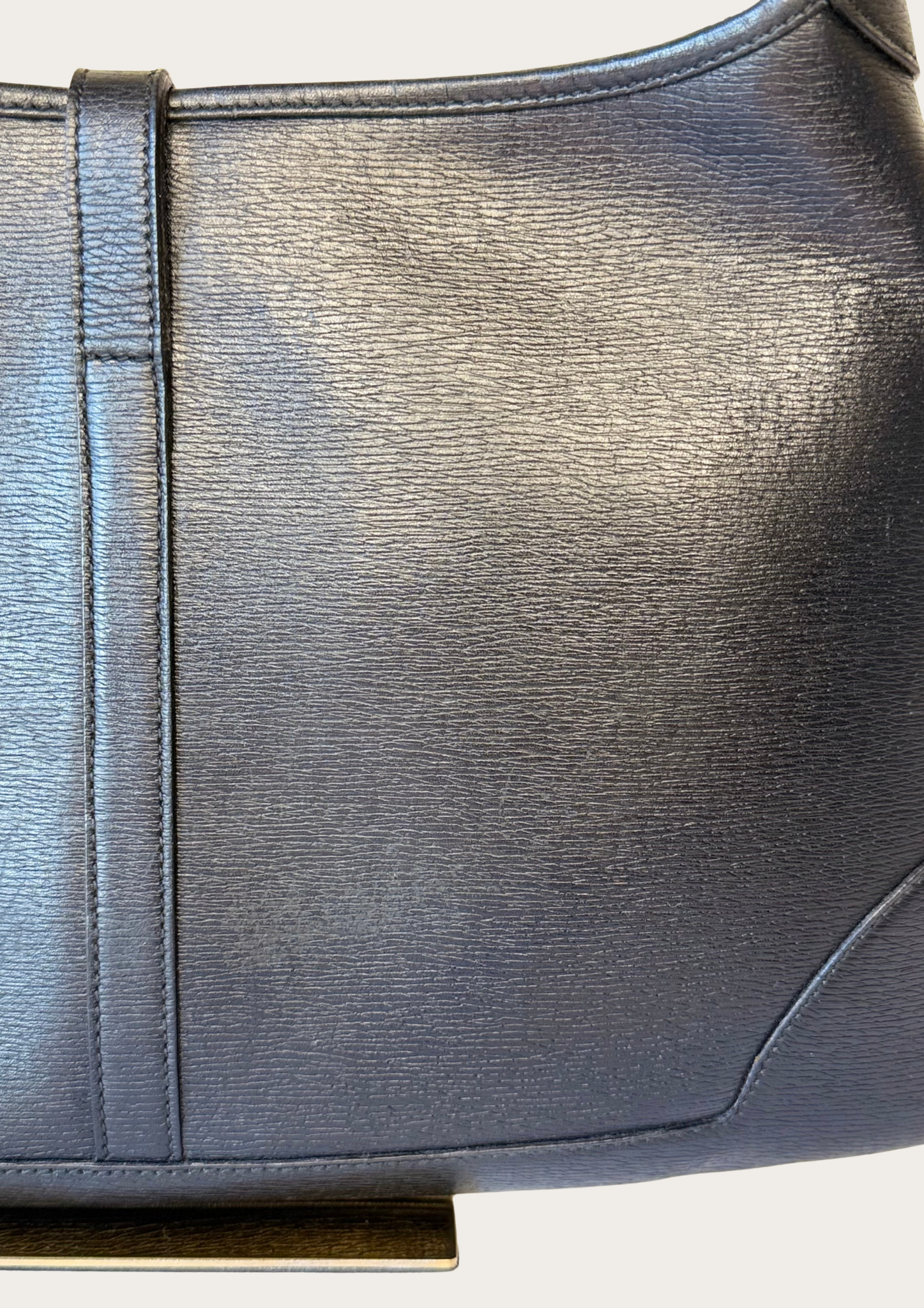 Vintage Gucci Jackie bamboo handle all leather black shoulder bag