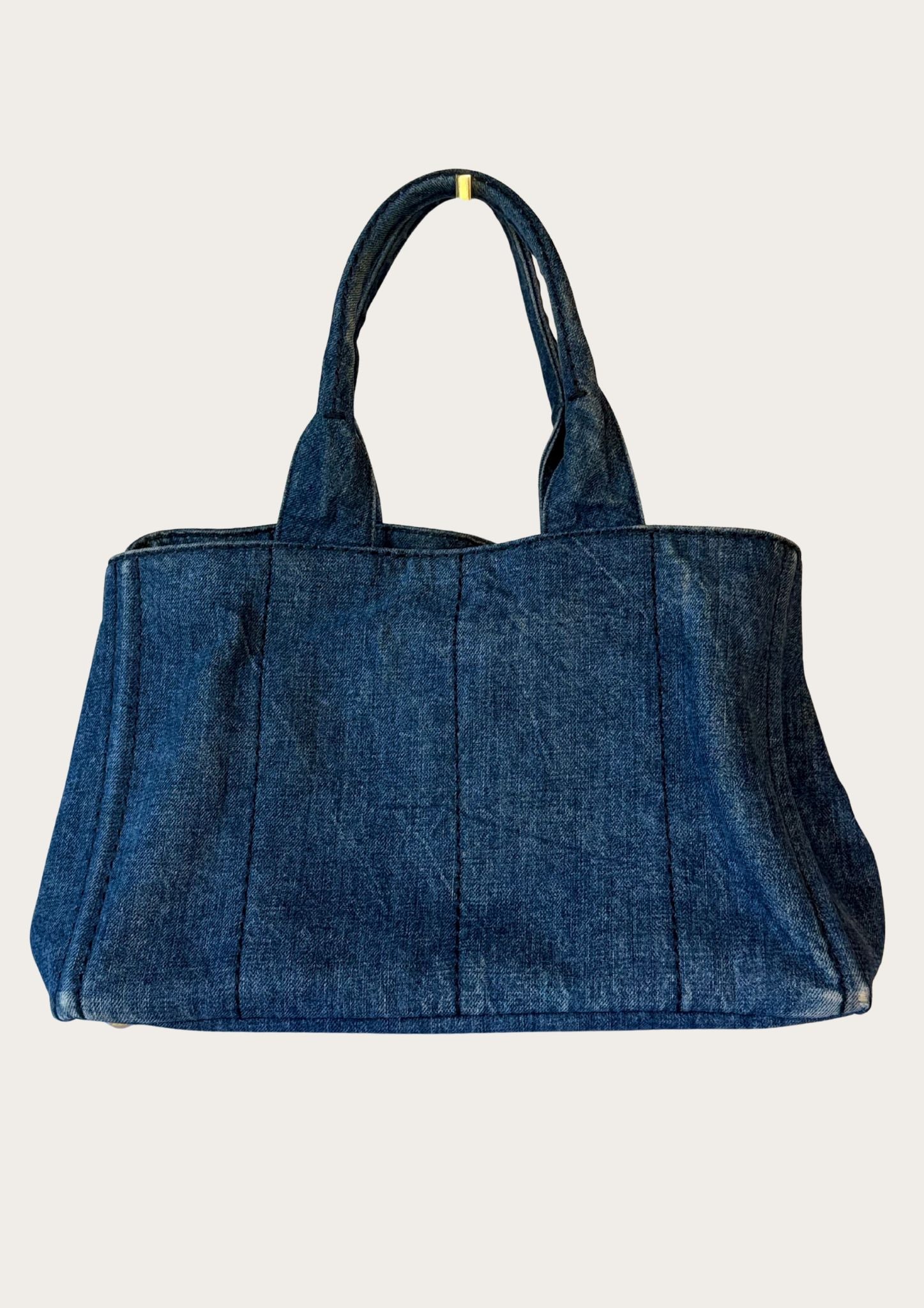 Prada Canapa Tote in denim – RandR Vintage