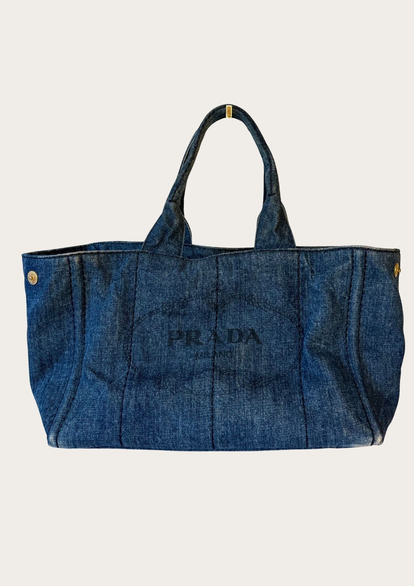 Prada Canapa Tote in denim · New arrival – RandR Vintage